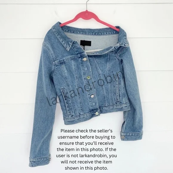 NEW RtA Rebecca One Shoulder Denim Jacket Natural Blue XS